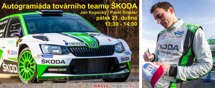 Autogramida KODA Motorsport Kopeck/Dresler-rally